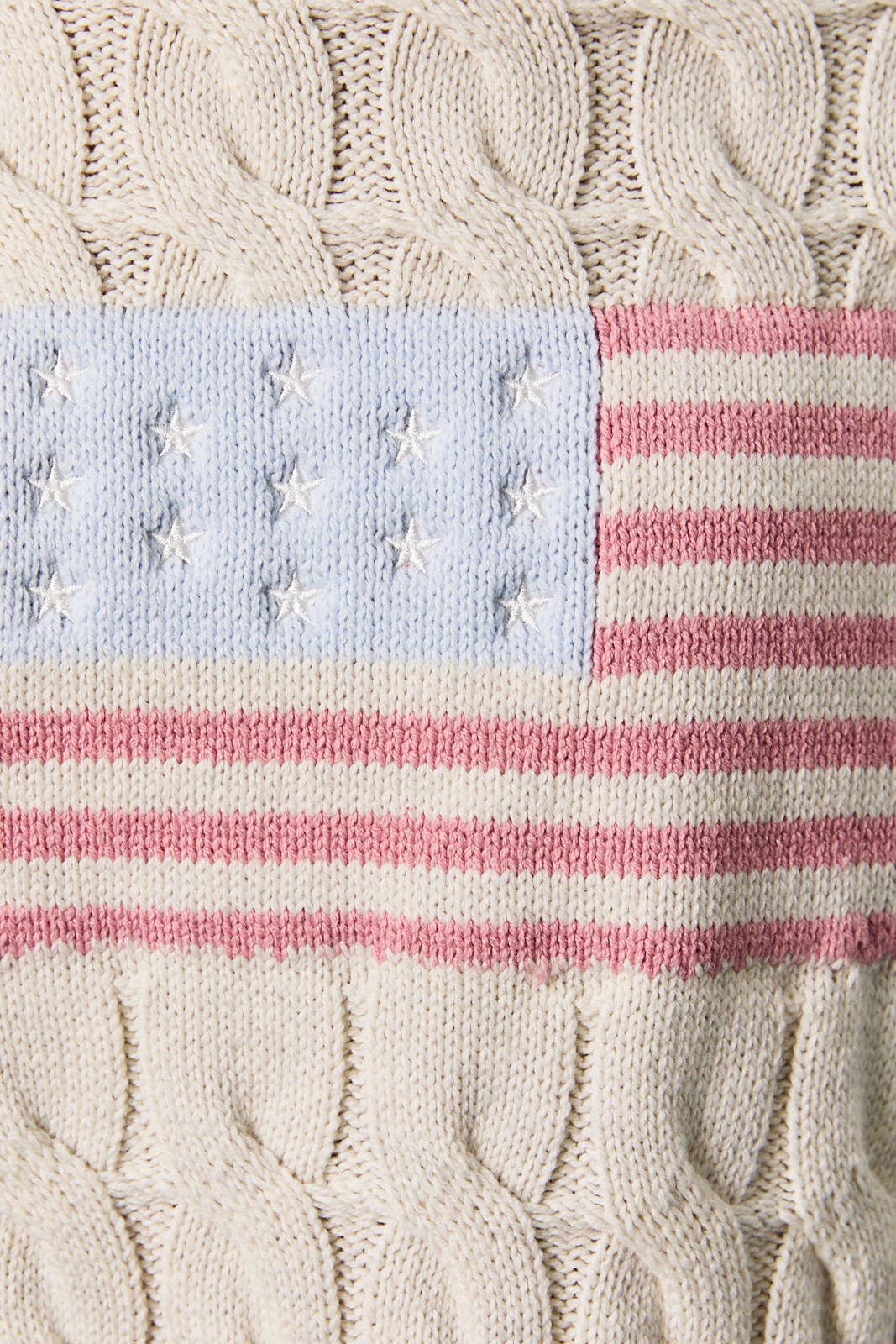 American Flag Cable Sweater