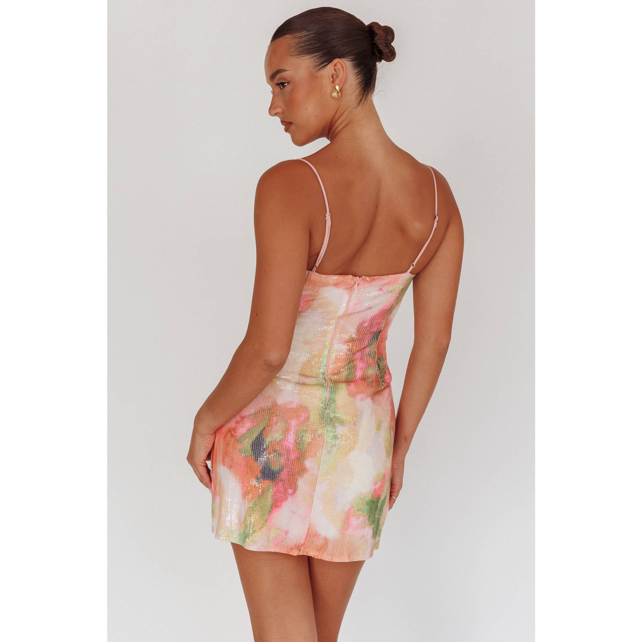 MIAMI SEQUIN MINI DRESS / 64610D01: MULTI COLOUR / XS-S-M-L(1-3-2-1)